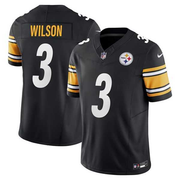 Men & Women & Youth Pittsburgh Steelers #3 Russell Wilson Black 2024 F.U.S.E. Vapor Untouchable Limited Jersey,We sell and wholesale Men & Women & Youth Pittsburgh Steelers #3 Russell Wilson Black 2024 F.U.S.E. Vapor Untouchable Limited Jersey on line form chian!